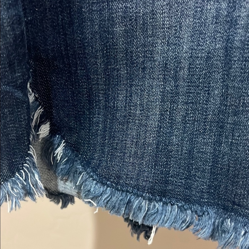 Judy Blue Shorts Jean Denim Fray Hem Pullon Elastic Waist High Waist Small - Picture 6 of 14